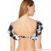 Ella Moss Women's Off Shoulder Floral Ruffle Swimsuit Bikini Top Amore Black B07GJVKB6V